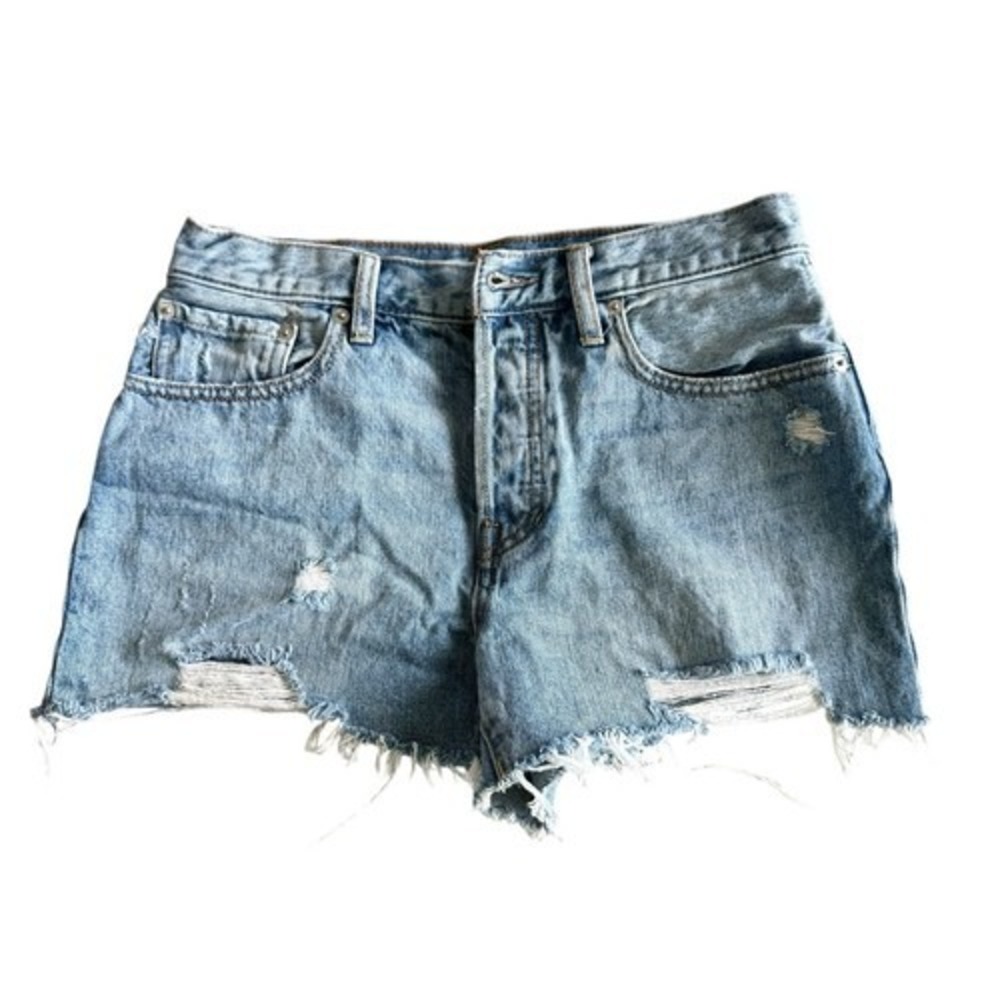 Free People We The Free Distressed Cutoff Denim Shorts Size 28